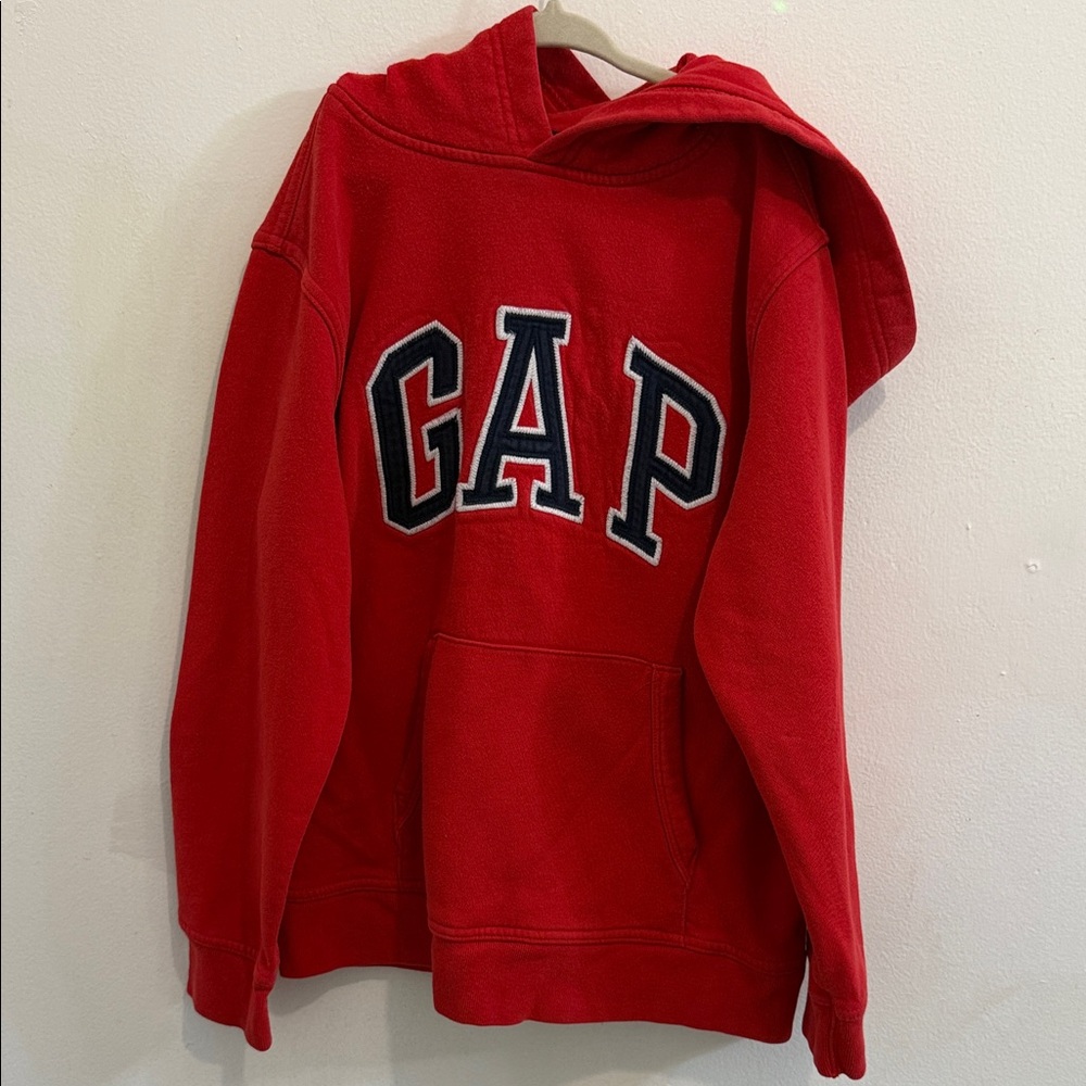 GAP Red Hooded Logo Sweatshirt for Kids